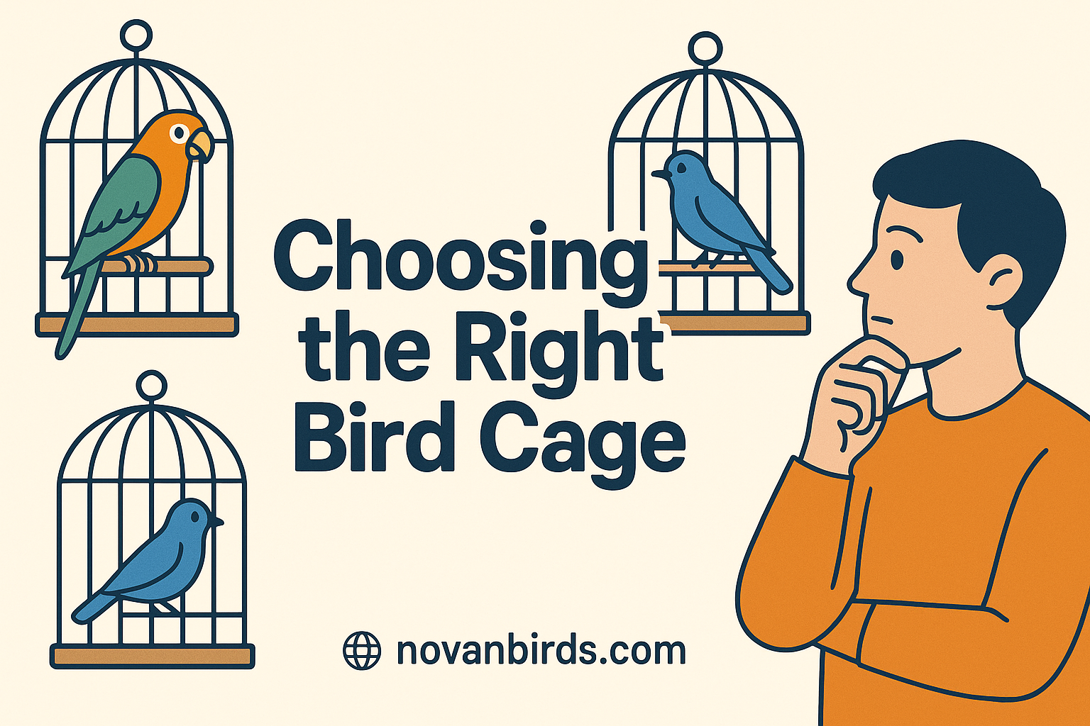 How to Choose the Right Bird Cage: Size, Safety & Setup Tips